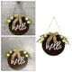 thumbnail image 5 of Decoraciones Letrero colgante navideño Decoración de vacaciones de rústica para - , Café Macarena Placa de señal de puerta delantera, 5 of 8