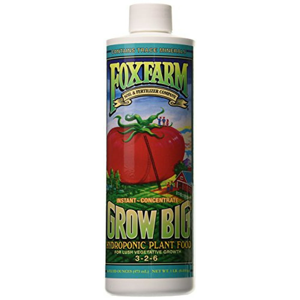 Fox Farm FX14094 Grow Big Hydro Liquid Concentrate, 1 Pint Fertilizer