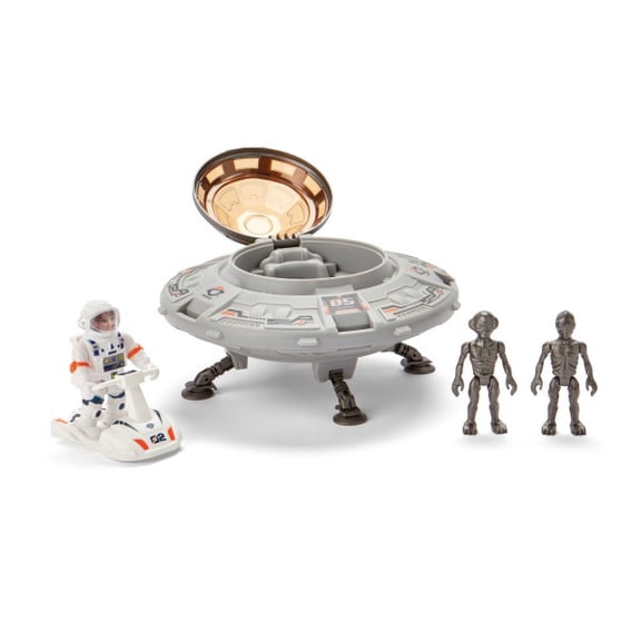 Kidoozie Interstellar Alien Encounter – UFO, Astronaut, Aliens & Space Sled – Ages 3 Years 