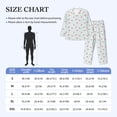 thumbnail image 2 of Salouo Strawberry Print Button-Front Long Sleeve Pajama Set for Men, Soft 2Pjs Men's Long Sleeve Sleepwear -Medium, 2 of 7