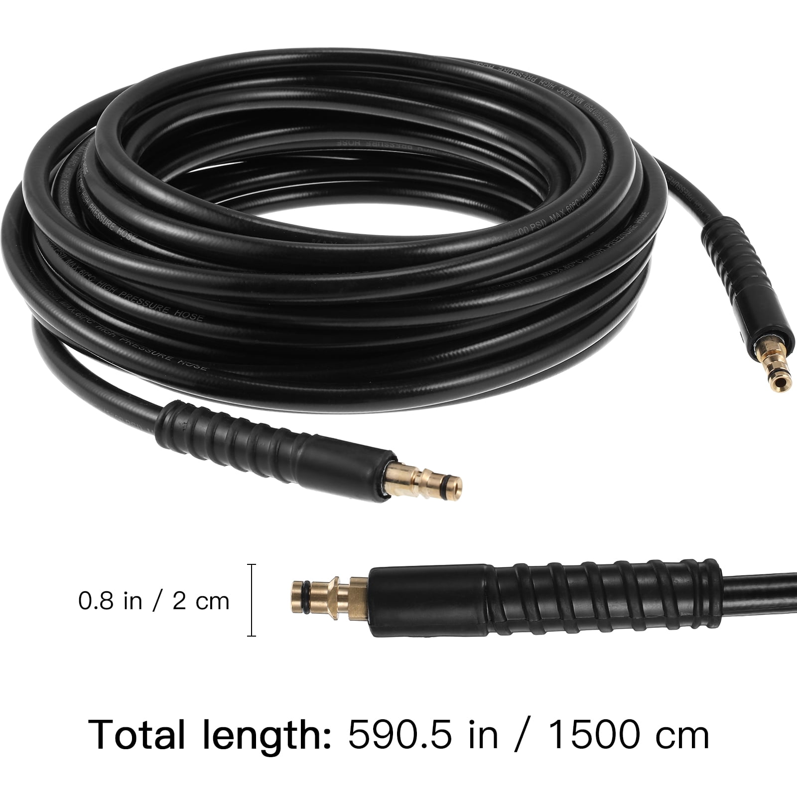 FELTECHELECTR Extension Hose Black 1 Set 589.50X0.79X0.79in