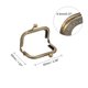 thumbnail image 2 of Metal Monedero Marcos - 2.56 4uds Beso Bloqueo Broche Marco Rectángulo Relieve Embrague Marco Asas para Monedas Monedero Costura Bolso Fabricación Bricolaje Artesanía, Bronce, 2 of 6