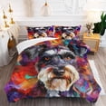 thumbnail image 5 of 3 Pieces Duvet Cover Set Standard Schnauzer Dog 3D Print Bedding 1 Duvet Cover 2 Pillowcases Natural Animals Comforter Sets Soft Breathable for Boys Girls Children 2D5vs3, 5 of 5