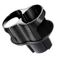thumbnail image 1 of Car Cup Mount Practical Car Accessory Classic Color Design Carbon Fiber Black Silver Edge 1Pack, 1 of 3