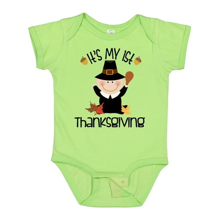

Inktastic 1st Thanksgiving Pilgrim Boy Gift Baby Boy Bodysuit