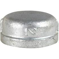 Southland Pipe Fitting Cap Galvanized - Iron, Silver Finish - 1.5 In.