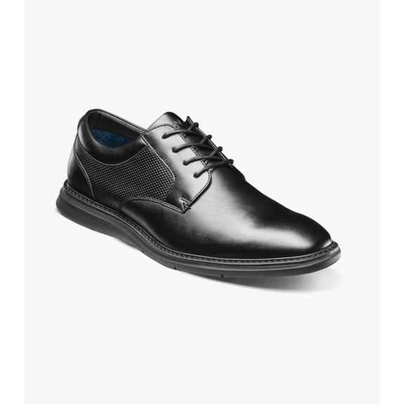 Nunn Bush Chase Work Men's Plain Toe Oxford, Black, 7