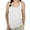 White, variant on Yubnlvae Women's Modal Tank Tops with Built-in Bra - Loose Fit Sleeveless Camisole for Summer, Casual Layering Shirt (Floral/Solid Colors) (Beige | L)