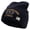 Navy, variant on US Paratrooper Veteran Embroidered 8 Inch Knitted Short Beanie - Black OSFM