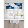 thumbnail image 2 of Valances for Windows Abstract Stitching Rod Pocket Cafe Window Treatments Valance Curtains for Kitchen Bathroom Laundry Basement Windows 60"x18", 2 of 9