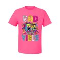 thumbnail image 3 of Rad 90's Vibes Vintage Men's Graphic T-Shirt, Neon Pink, Large, 3 of 5