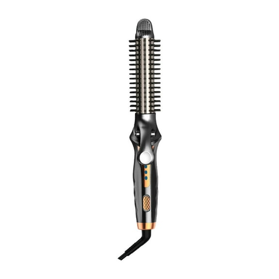 Beauty Clearance Under $15 Curling Iron Curling And Straightening Hair 2 In 1 Electric Curling Comb For Curls Beach Waves30S Fast Heat-Up Long Barrel For Long Hair Black