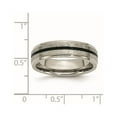 thumbnail image 6 of Titanium Black Enamel 6mm Satin and Polished Band, 6 of 6