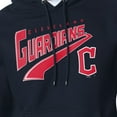 thumbnail image 3 of Men's Starter Navy Cleveland Guardians Modern Tailsweep Fleece Tri-Blend Pullover Hoodie, 3 of 3