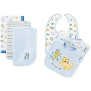 Gerber - 3-Pack Bibs and 3-Pack Burp Terry Cloths, Blue