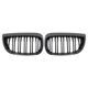 thumbnail image 2 of Rejilla de riñón delantera para BMW E81, E87 y E88 (2004-2007) 51137077130 Negro mate, 2 of 9