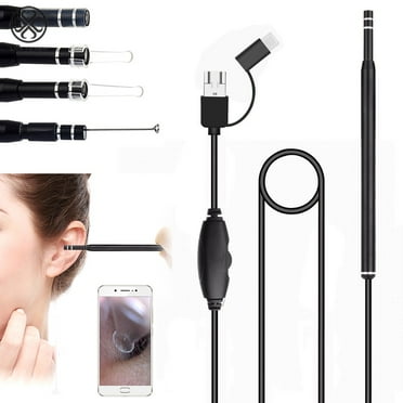 Luxtrada 3in1 Ear Cleaning Endoscope USB 5.5mm Visual Earpick HD Camera Spoon Otoscope
