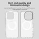 thumbnail image 3 of For Honor 400 Lite 5G Case Compatible with MagSafe Anti Drop Hybrid Phone Back Cover White, 3 of 5