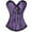 A010-Purple corsets for women, variant on ZVAVZ Corset Tops for Women Steampunk Pirate lace up Bustier Shapewear Lingerie, Lace Waist Push Up Bodysuit Corset Overbust Black,S