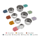 thumbnail image 2 of Juego de tazas medidoras magnéticas de acero inoxidable de metal resistente para ingredientes secos y líquidos (multicolor), 2 of 4
