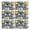 Navy Daisy Flower, variant on Yellow Daisy Flower Pattern Summer Placemats Table Placemats Set Of 4-Linen Kitchen Washable Placemats Table Mats 11.8"x17.7" Non-Slip Heat Resistant