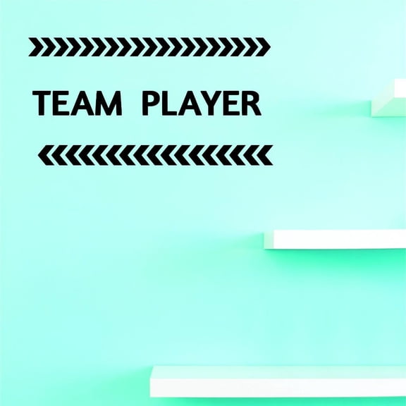 Custom Decals Team Player Wall Art Size: 20 X 40 Inches Color: Black