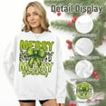 thumbnail image 4 of AKOLKOL Christmas Sweatshirts for Women Merry and Bright Sweatshirt Merry Christmas Letter Print Shirt Holiday Crewneck Pullover Tops, 4 of 6
