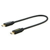 CableCreation Micro USB Male to Micro USB Male OTG Cable Mobility Cable, Short USB OTG Mobile Device Adapter, 0.2 Meter/ Black