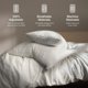 thumbnail image 5 of PREMIUM Adjustable Loft - Shredded Hypoallergenic r Memory Foam Pillow with washable removable cooling bamboo derived rayon cover -King, 5 of 9