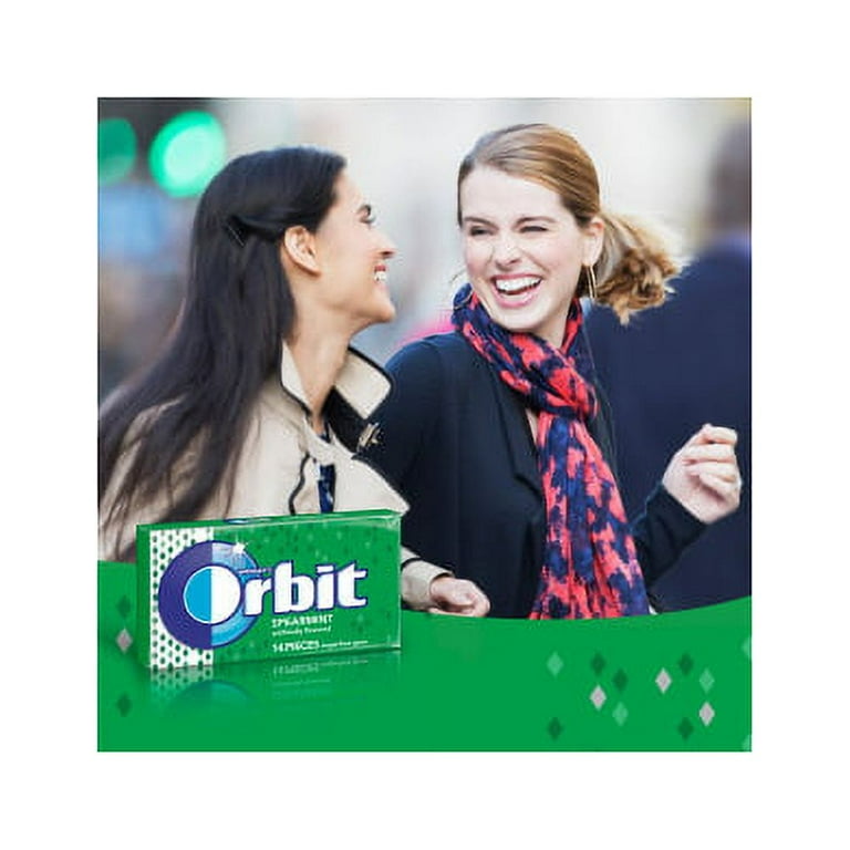 Orbit Spearmint Sugar-free Gum - 12 packs - Spearmint - Individually Wrapped - 12 / Box Orbit Spearmint Sugar-free Gum - 12 packs - Spearmint - Individually Wrapped - 12 / Box