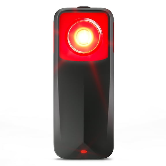 RAVEMEN NT201 Bike Radar Tail Light, 80-Lumen Bright Wide-Angle Bicycle Rear Light with Visual & Audible Alert, Auto Brake Flash, ANT  Compatible, Power Level Check for Night Urban City Riding