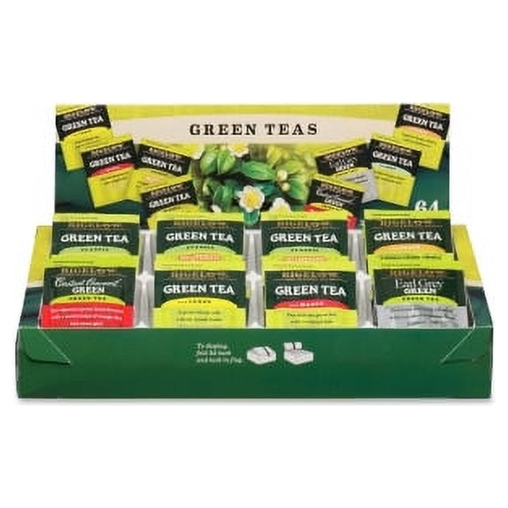 Bigelow Assorted Green Tea Tray Pack Green Tea - 0 oz - 64 Teabag - 64 / Box