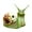 Green, variant on Pebbuoy Skull Snail Ornament Resin Craft Sculpture Garden Yard Halloween Skull Snail Figurine Gothic Home Decoration