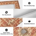 thumbnail image 6 of Orange Boho Outdoor Rug for Patio/Deck/Porch, Non-Slip Large Area Rug 3 x 5 Ft, Geometric Antique Tribal Retro Ethnic Indoor Outdoor Rugs Washable Area Rugs, Reversible Camping Rug Carpet Runner, 6 of 8