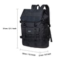 thumbnail image 2 of KAUKKO Casual Daypacks Multipurpose Backpacks, Outdoor Backpack, Travel Rucksack Black(Linen), 2 of 5
