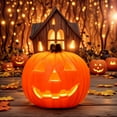 thumbnail image 2 of Lámpara Calabaza Halloween La Escena LED Espeluznante para Fiesta (c), 2 of 9