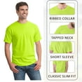 thumbnail image 4 of Gildan High Visibility Unisex Safety T-Shirt 100% Cotton Hi Vis Construction Work Shirts (Safety Orange 4 Pack, L), 4 of 9