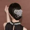 thumbnail image 1 of Plato para El Pelo con Flores, Herramienta Práctica, Pinza Maruki, Exquisita Pinza para El Pelo, Tocado, Rodillo para Moños, Ideal para Azafatas, Cajeros, Profesores y Camareros de Hotel | Kit para P, 1 of 2