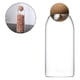 thumbnail image 3 of Frasco de vidrio de borosilicato con corcho transparente para almacenar alimentos, dulces y granos de café. 1600ml, 3 of 8