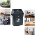 thumbnail image 6 of Uumitty Kitchen Trash Can 6 Gallon with Swing Lid, Plastic Tall Garbage Can Outdoor and Indoor, Swing-Top Recycle Bin Waste Basket (4-Pack, Grey), 6 of 6