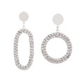 thumbnail image 1 of mujeres geométrica asimétrica espárrago largo gota cuelgan pendientes regalo plata Sunnimix pendientes geométricos para mujeres, 1 of 6
