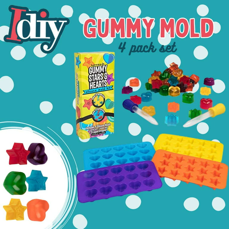 Gummy Bear Molds Silicone 5ML Large 4pcs Candy Trays for 140 Cavity Ch —  CHIMIYA