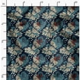 thumbnail image 4 of Soimoi Minky Blue Fabric By the Yard - 56 Inch Wide - Floral Block Textile - Botanical Elegance for Stylish Apparel and Home Decor Printed Fabric, 4 of 6