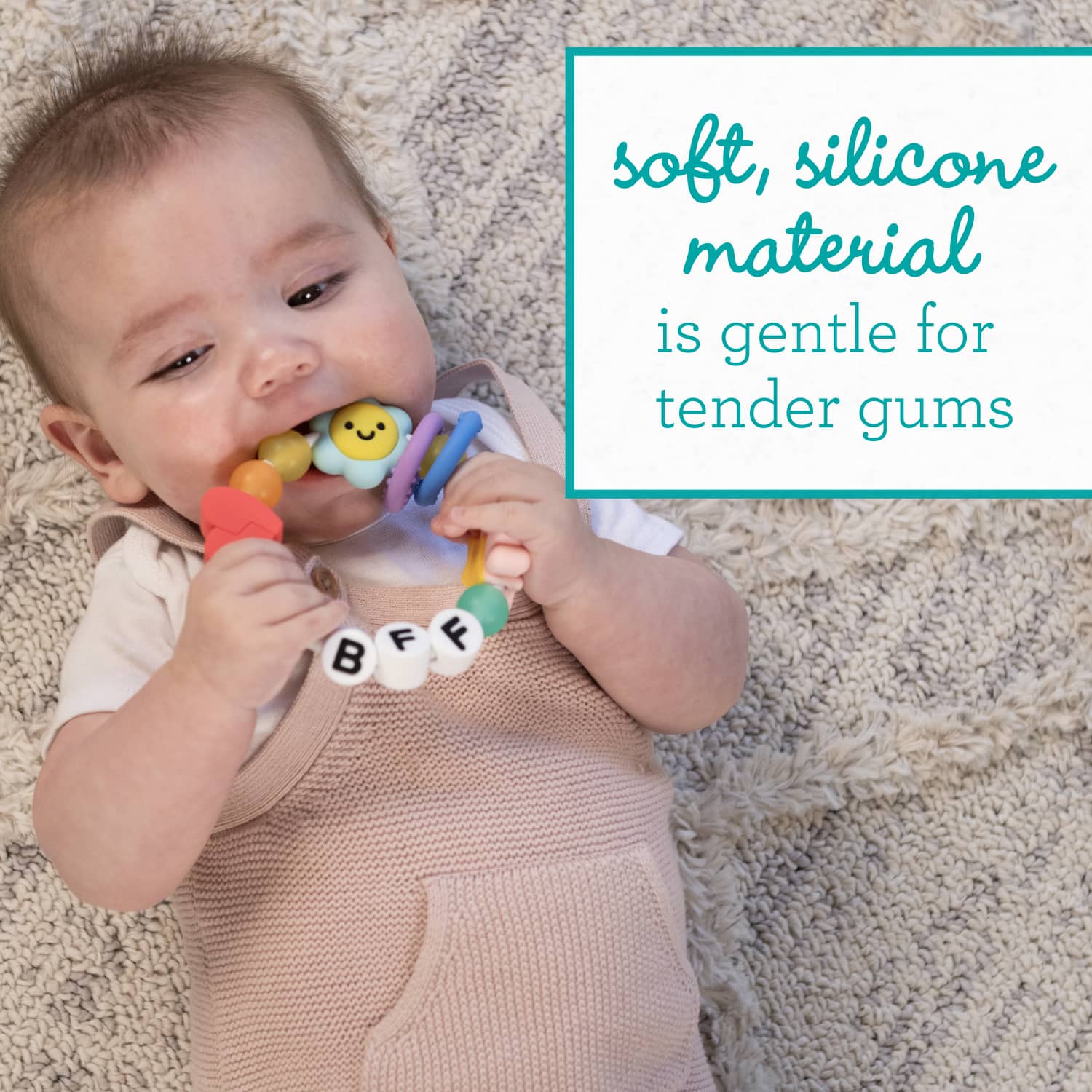 Infantino Friendship Baby Teething Toy, Silicone photo 2