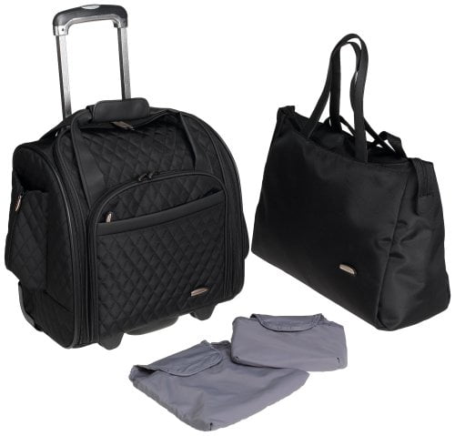 Travelon Women S Wheeled Underseat Carry On With Back Up Bag 14 X Travelon Women S Wheeled Underseat Carry On With Back Up Bag 14 X 13 5 8