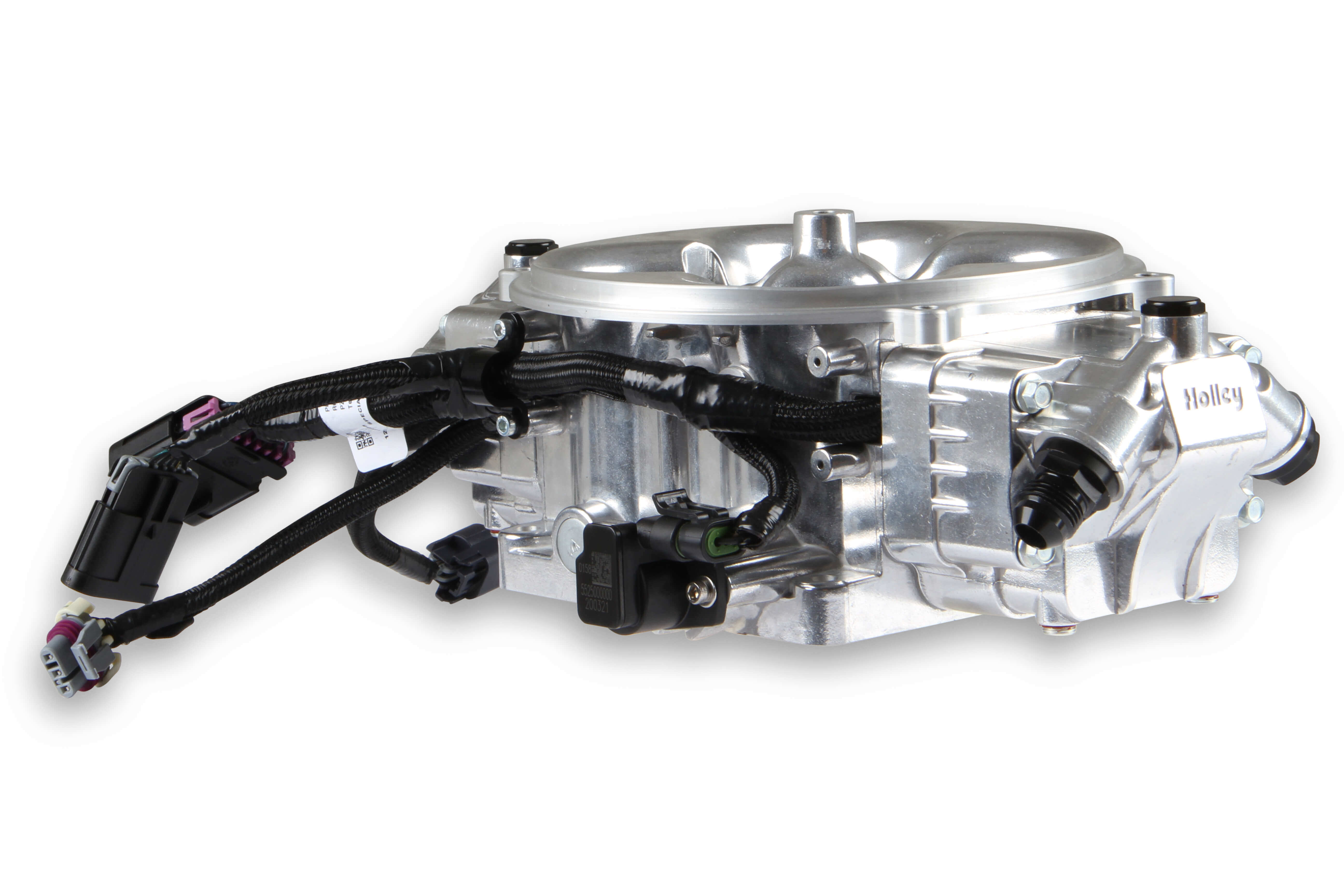 Holley EFI 534-301 Terminator X Stealth 4500 Throttle Body 8 Injectors Shiny