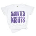 thumbnail image 4 of Haunted Nights Block Distressed - Women's Garment Dyed Graphic T-Shirt, 4 of 9