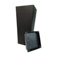 thumbnail image 2 of Aventis 13"x28"H Square Planter with Shelf Insert, Black, 2 of 5