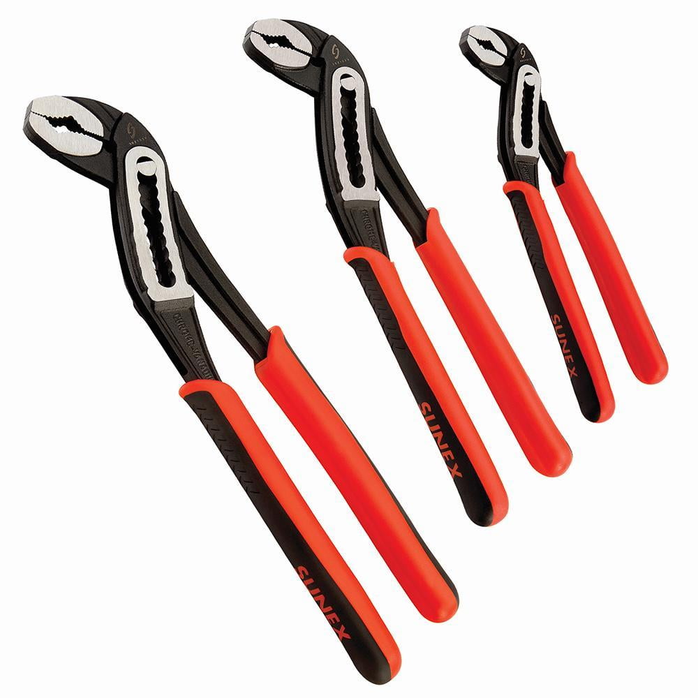 Sunex 3621V Durable SelfLocking SlipJoint Water Pump Pliers Set 3pc