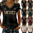 thumbnail image 2 of 2026 New Mexico Soccer Jersey Women, Mexican Jersey Soccer T-Shirt, Jersey De Mexico V-Neck Short Sleeve Football Shirt, Athletic Training Uniform for Adult, 2 of 6